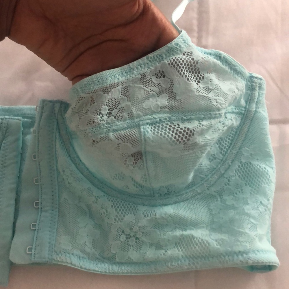 Sheer lace bralette